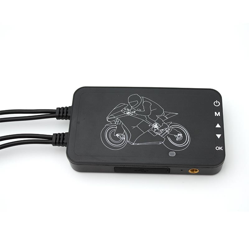 Kollisionsfølende låsende motorcykel-dashcam med dobbelt linse øger køresikkerheden med BOSHI-teknologi
