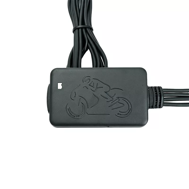 Dual-Lens Motorcykel Dash Cam med Loop Recording